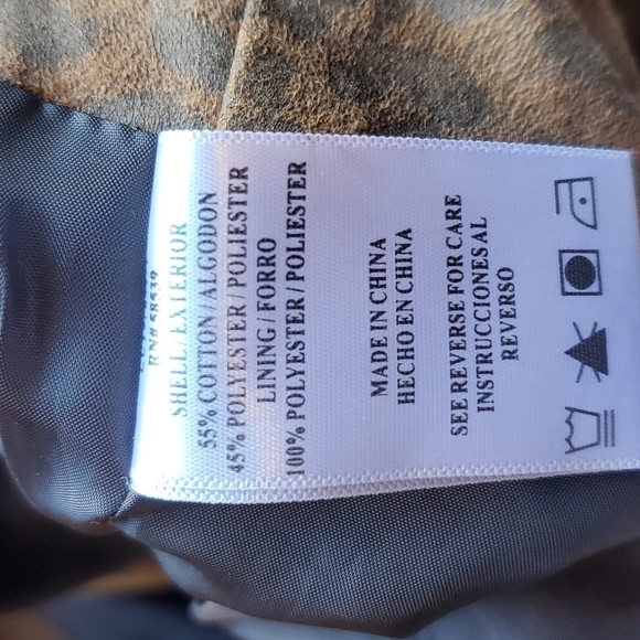 Kut from the Kloth Leopard Print Moto Jacket M - Picture 5 of 7